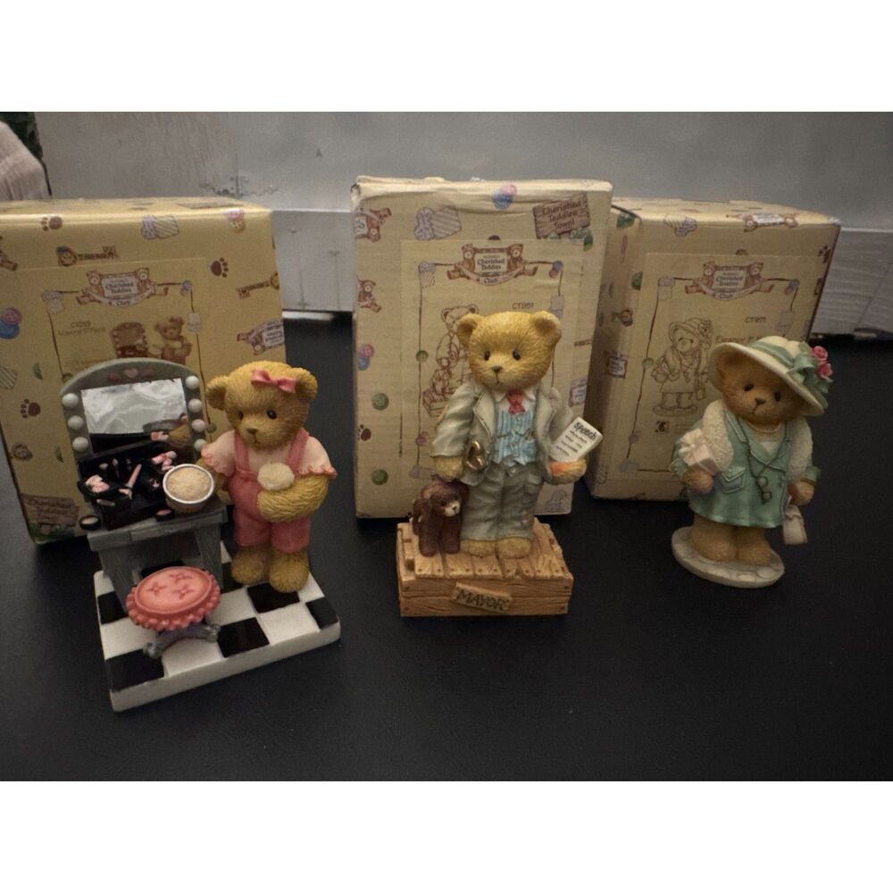 3 Cherished Teddies Figurines- See Description For More
